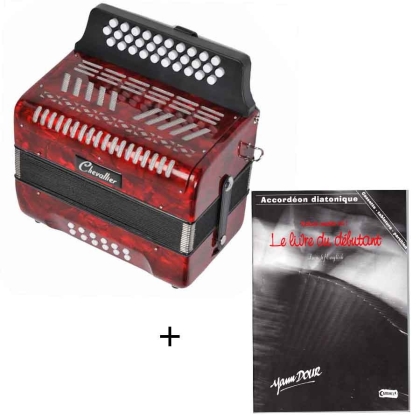 Pack accordéon diatonique 12 basses + méthode