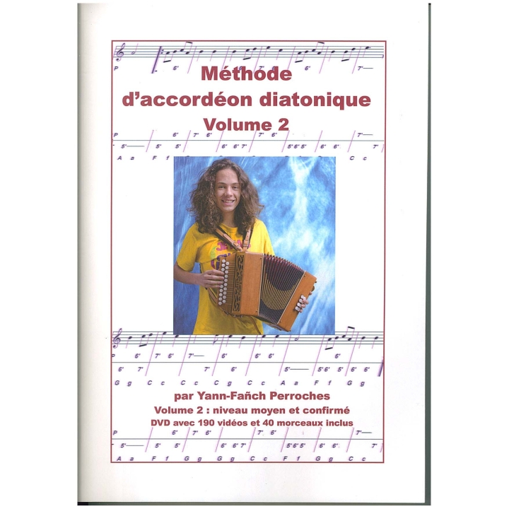 Méthode d'accordéon diatonique avec DVD - volume 2